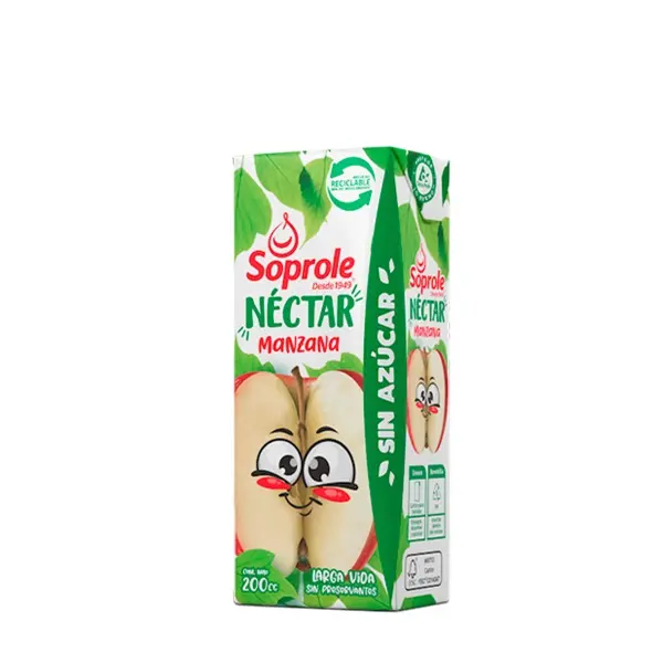 NECTAR SOPROLE MANZANA SIN AZUCAR 200 CC 